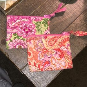 2 like new Vera Bradley coin purses, card wallets